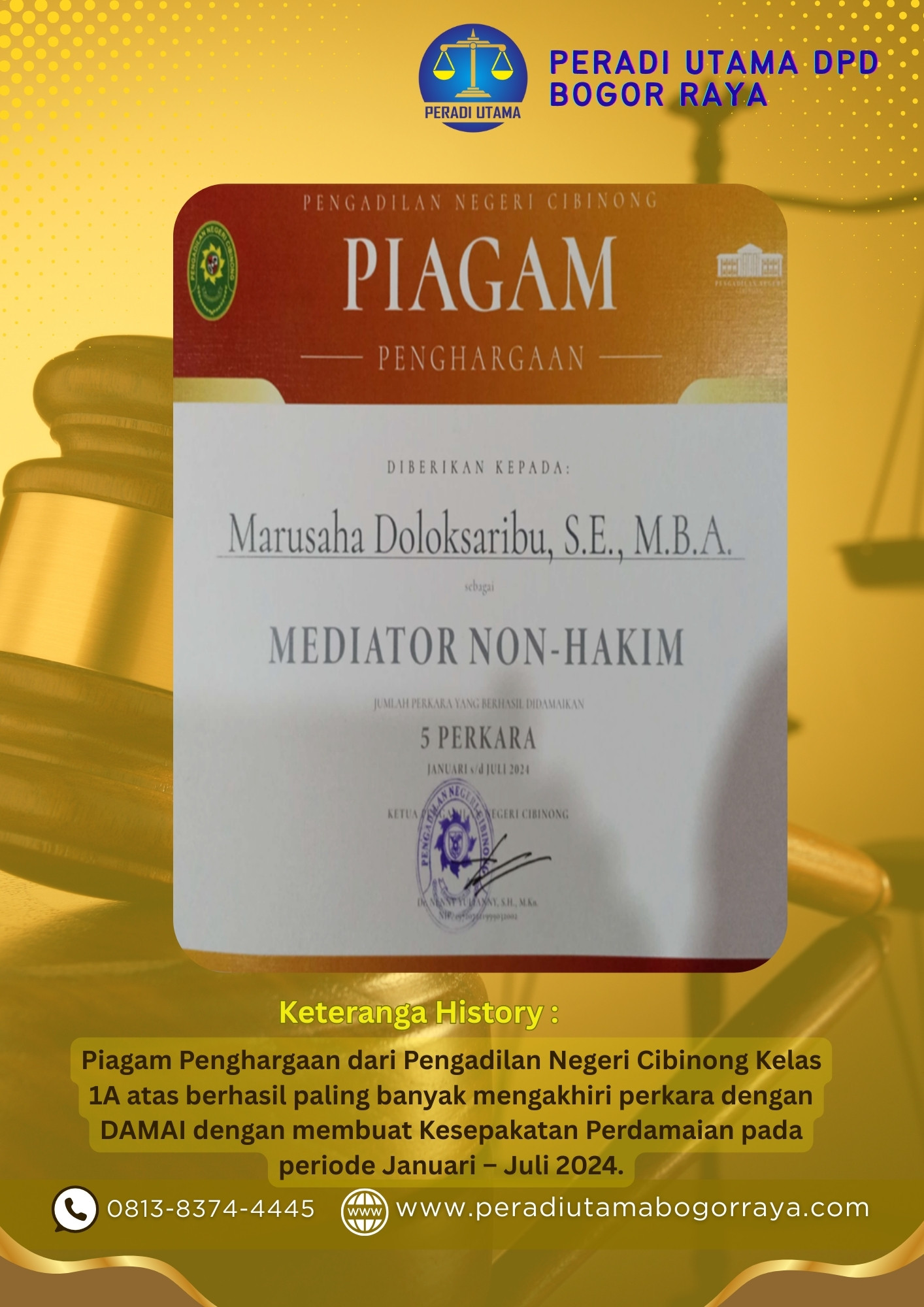 Dokumentasi Peradi Utama DPD Bogor Raya